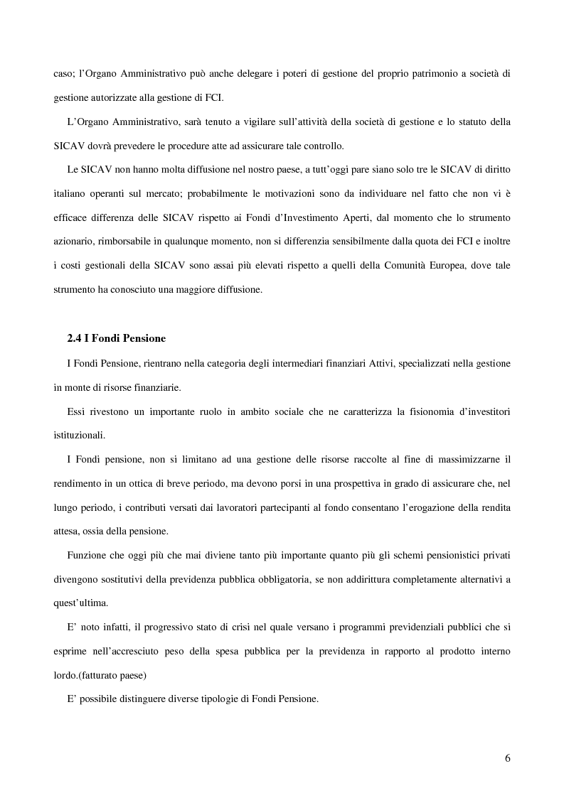Anteprima della tesi: Gli Intermediari Finanziari: La Banca, Pagina 6