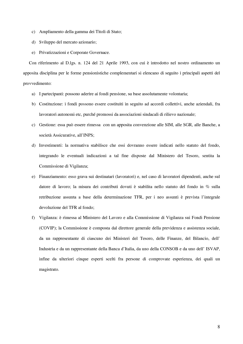Anteprima della tesi: Gli Intermediari Finanziari: La Banca, Pagina 8