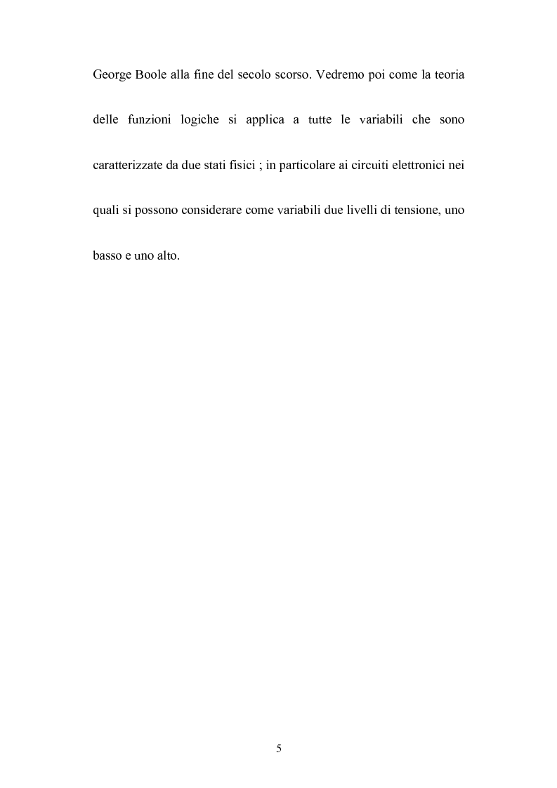 Anteprima della tesi: Le algebre booleane, Pagina 5