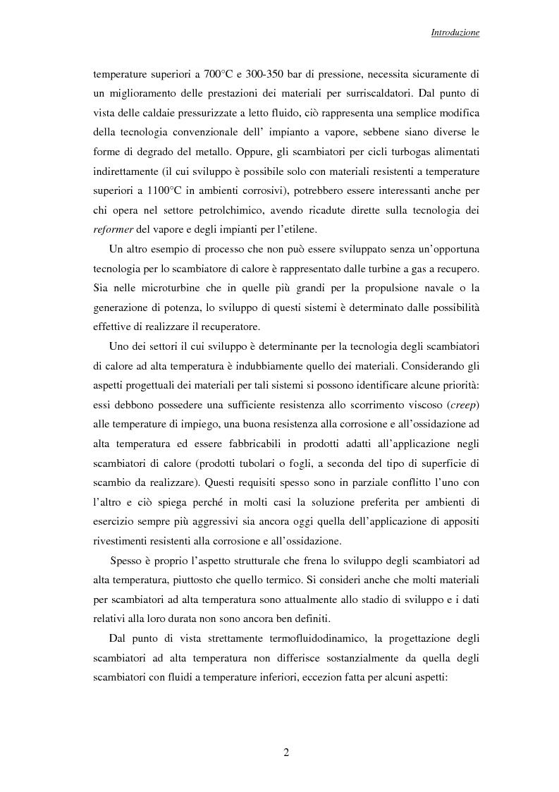 Anteprima della tesi: Modelli per l'analisi di scambiatori di calore ad alta temperatura, Pagina 3