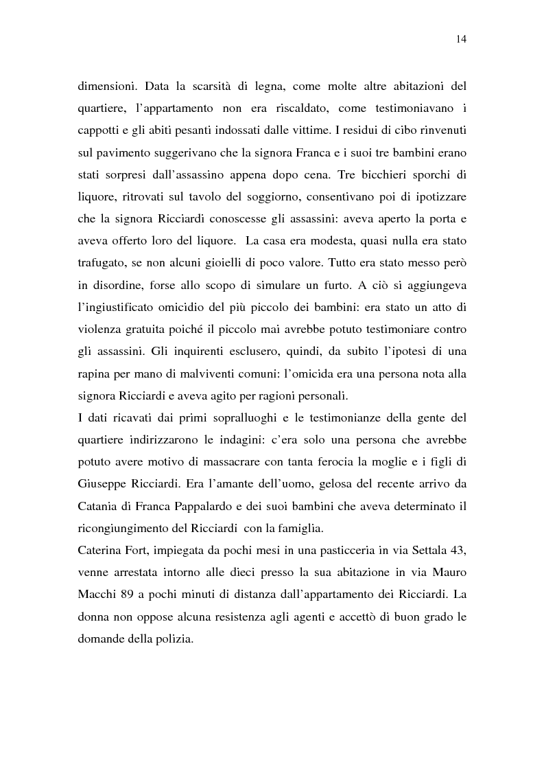 Anteprima della tesi: Rina Fort e il massacro di via san Gregorio: donne e violenza nell'Italia del dopoguerra, Pagina 10