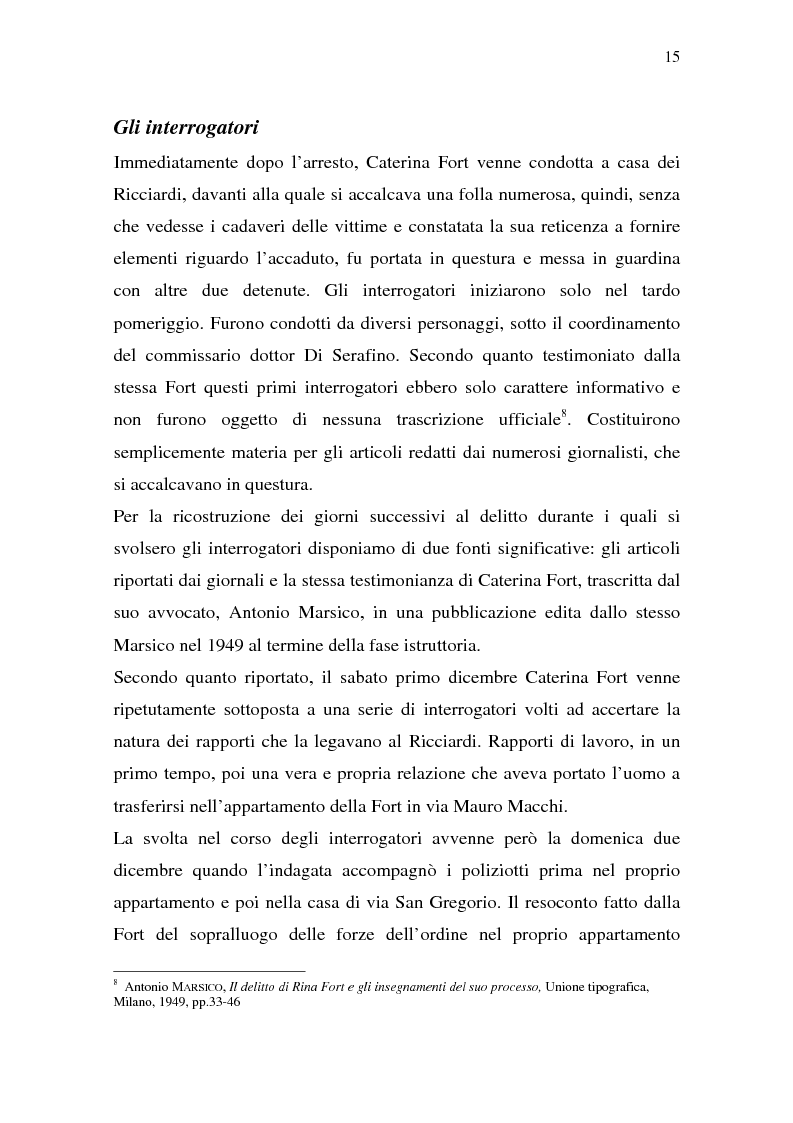 Anteprima della tesi: Rina Fort e il massacro di via san Gregorio: donne e violenza nell'Italia del dopoguerra, Pagina 11