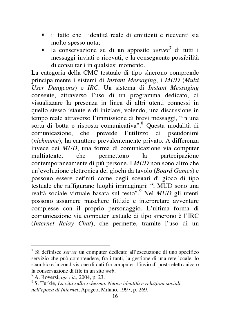 Anteprima della tesi: Weblog: diari senza lucchetti. Quando l'intimo diviene pubblico., Pagina 10