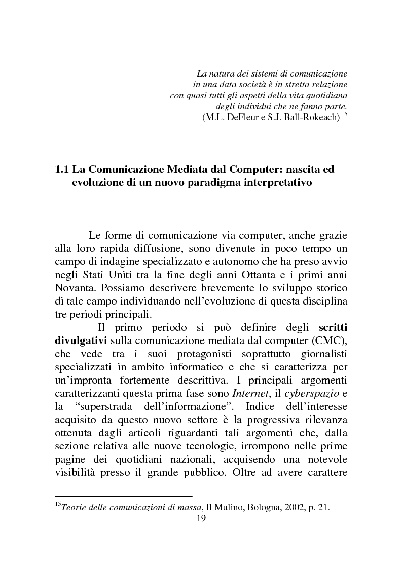 Anteprima della tesi: Weblog: diari senza lucchetti. Quando l'intimo diviene pubblico., Pagina 13