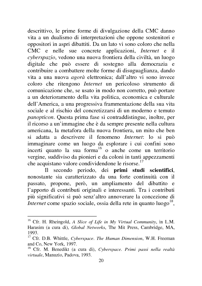 Anteprima della tesi: Weblog: diari senza lucchetti. Quando l'intimo diviene pubblico., Pagina 14