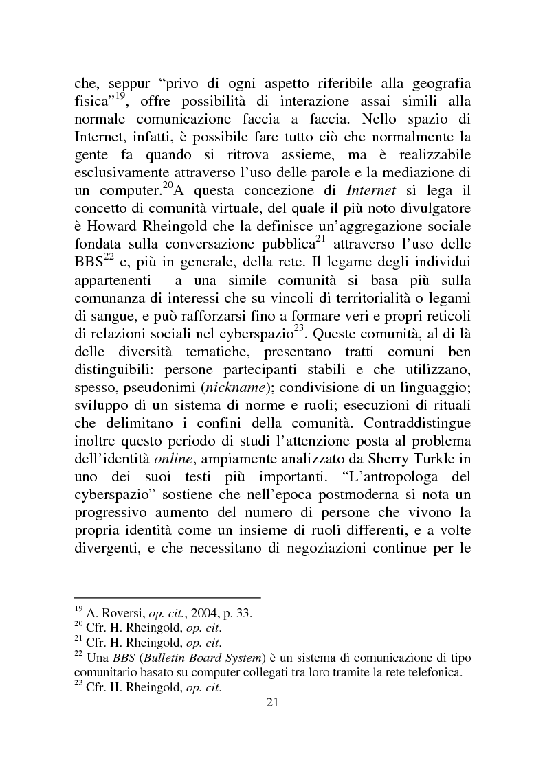 Anteprima della tesi: Weblog: diari senza lucchetti. Quando l'intimo diviene pubblico., Pagina 15