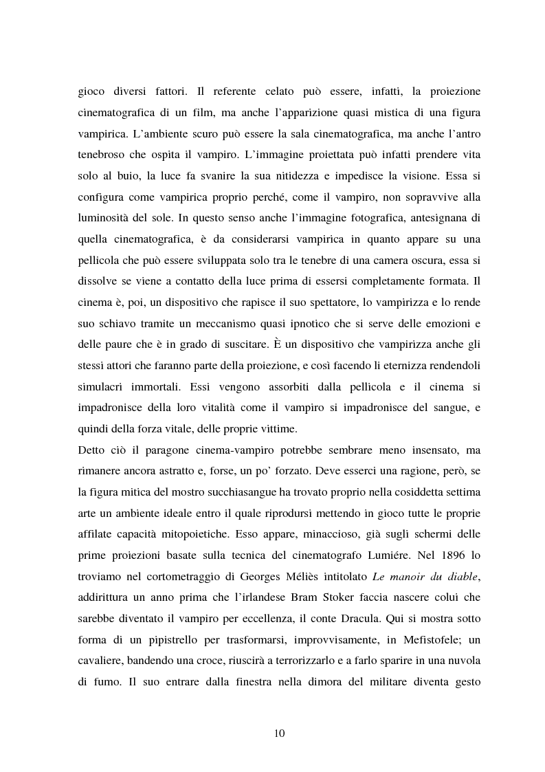 Anteprima della tesi: La condizione vampirica del cinema, Pagina 10