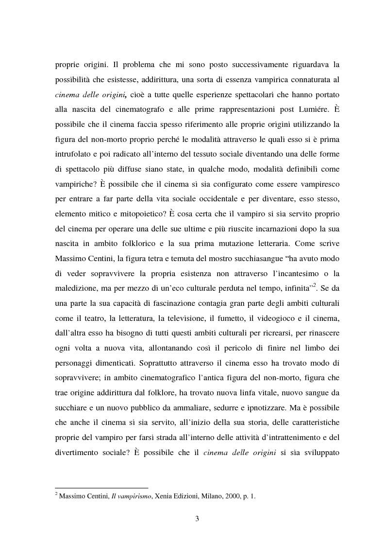 Anteprima della tesi: La condizione vampirica del cinema, Pagina 3