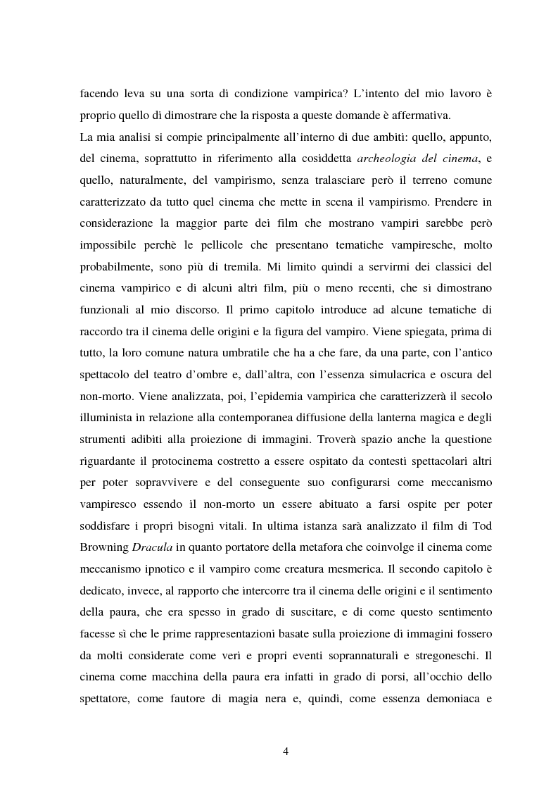 Anteprima della tesi: La condizione vampirica del cinema, Pagina 4