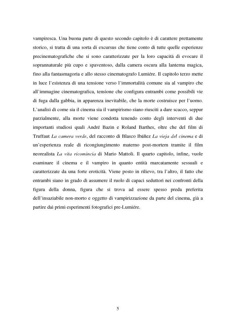Anteprima della tesi: La condizione vampirica del cinema, Pagina 5