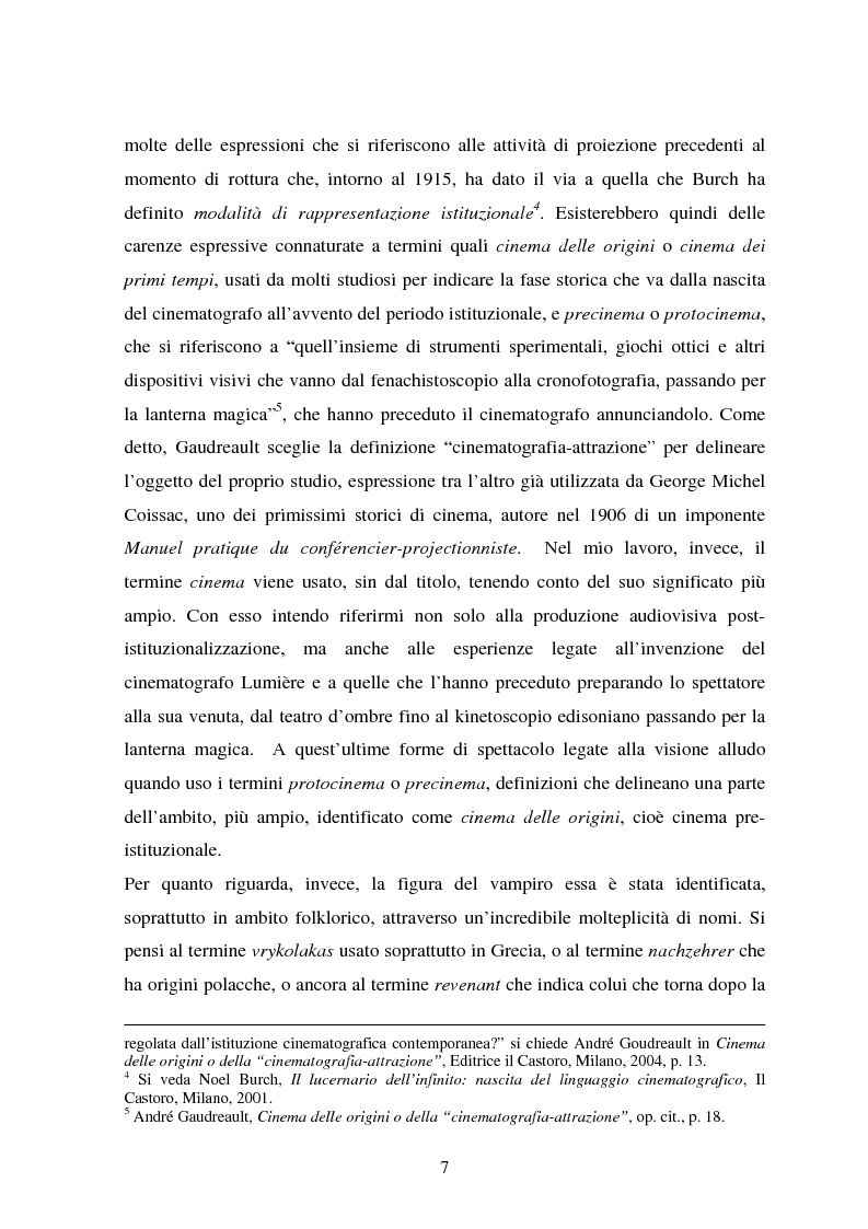 Anteprima della tesi: La condizione vampirica del cinema, Pagina 7