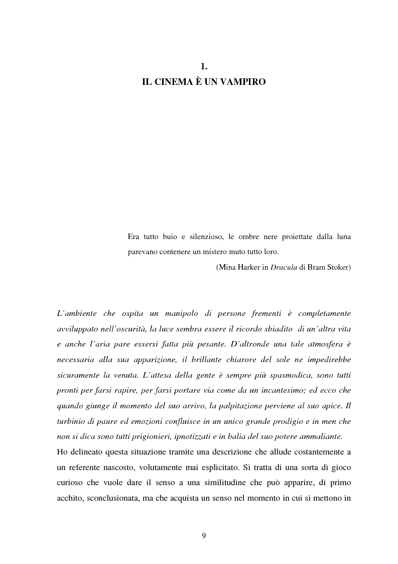 Anteprima della tesi: La condizione vampirica del cinema, Pagina 9