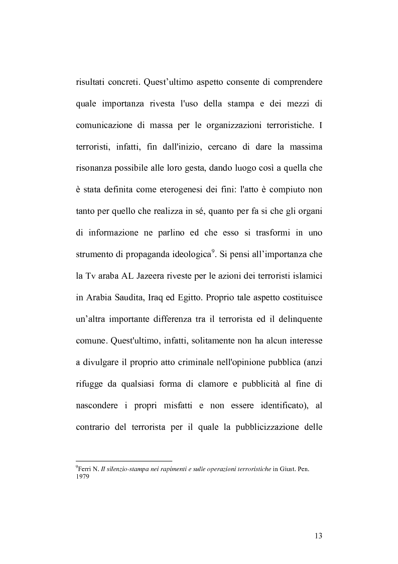 Anteprima della tesi: Terrorismo islamico e media nel XXI esimo secolo, Pagina 10