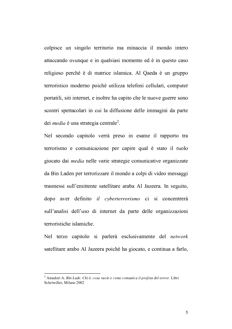 Anteprima della tesi: Terrorismo islamico e media nel XXI esimo secolo, Pagina 2