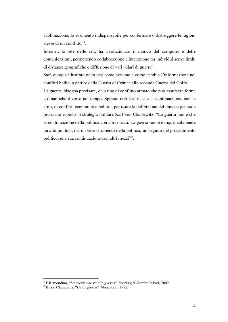 Anteprima della tesi: Informazione e mass media durante i conflitti bellici, Pagina 3