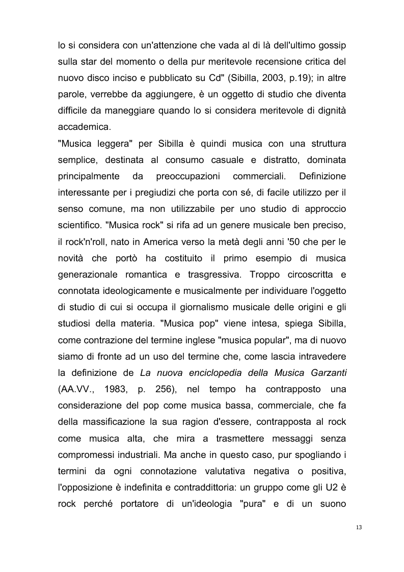 Anteprima della tesi: Origini del giornalismo musicale italiano nelle riviste specializzate degli anni '70, Pagina 11