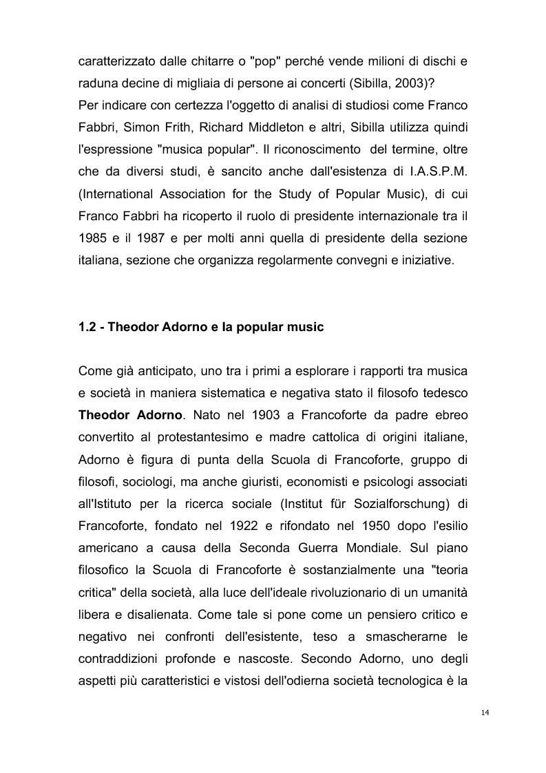 Anteprima della tesi: Origini del giornalismo musicale italiano nelle riviste specializzate degli anni '70, Pagina 12