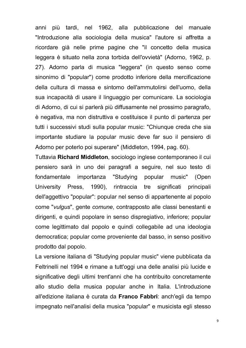 Anteprima della tesi: Origini del giornalismo musicale italiano nelle riviste specializzate degli anni '70, Pagina 7