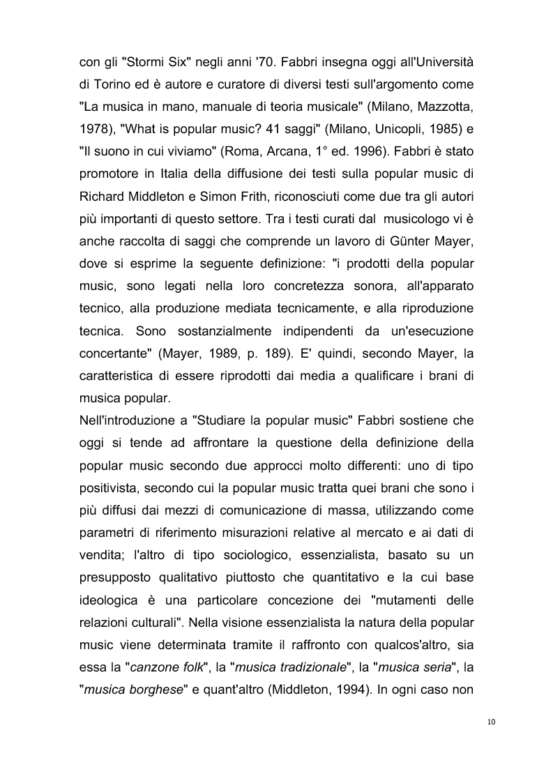 Anteprima della tesi: Origini del giornalismo musicale italiano nelle riviste specializzate degli anni '70, Pagina 8