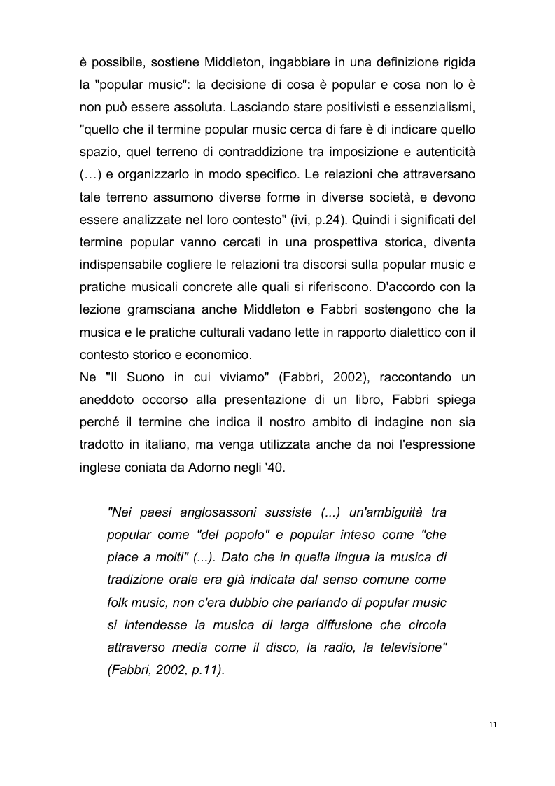 Anteprima della tesi: Origini del giornalismo musicale italiano nelle riviste specializzate degli anni '70, Pagina 9