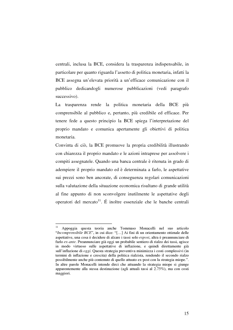 Anteprima della tesi: La politica monetaria della Banca Centrale Europea, Pagina 15