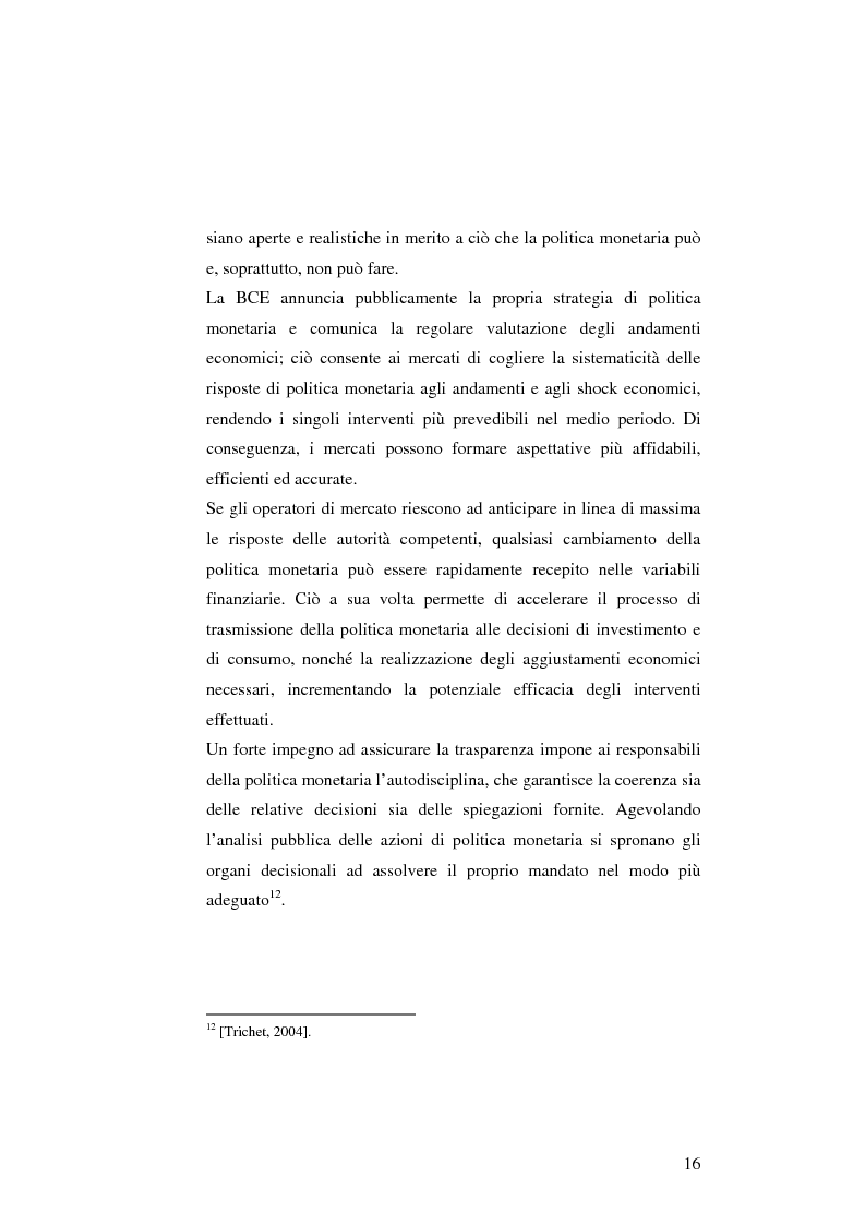 Anteprima della tesi: La politica monetaria della Banca Centrale Europea, Pagina 16