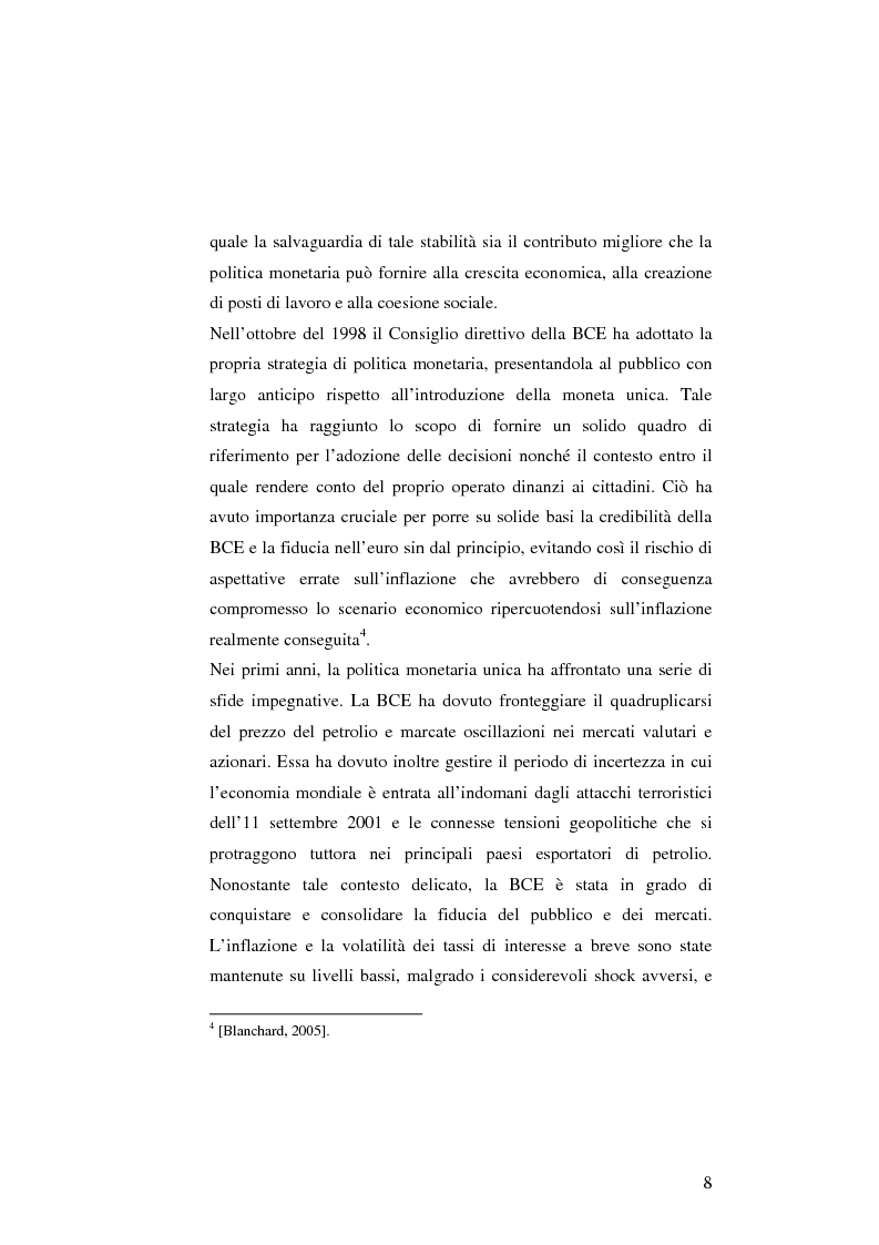 Anteprima della tesi: La politica monetaria della Banca Centrale Europea, Pagina 8