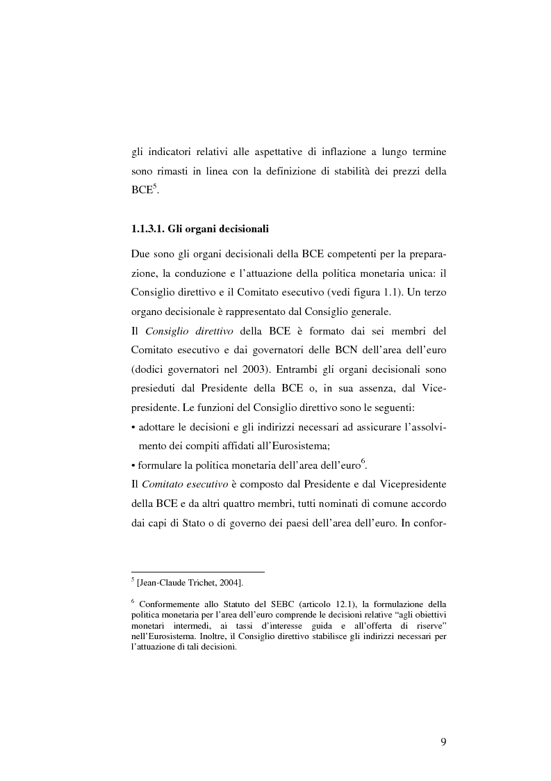 Anteprima della tesi: La politica monetaria della Banca Centrale Europea, Pagina 9