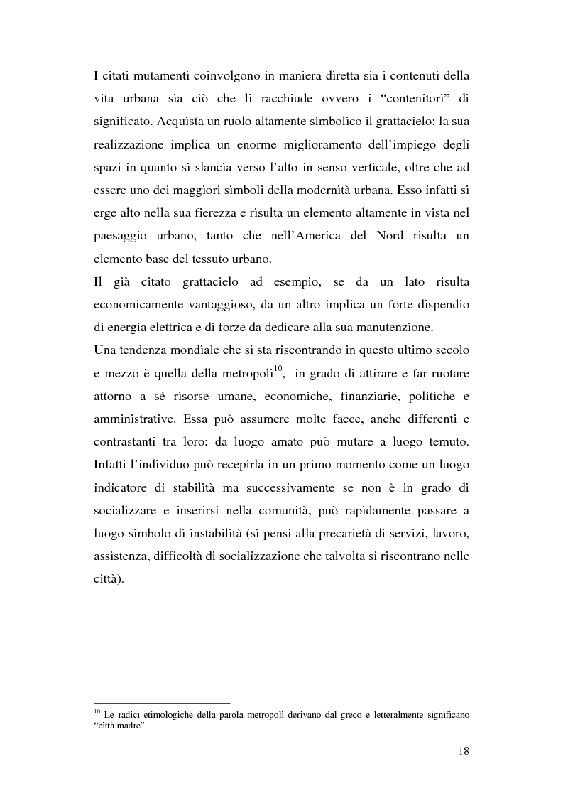 Anteprima della tesi: Tra città e periferia nel postmoderno, analisi di alcuni aspetti innovativi, Pagina 14