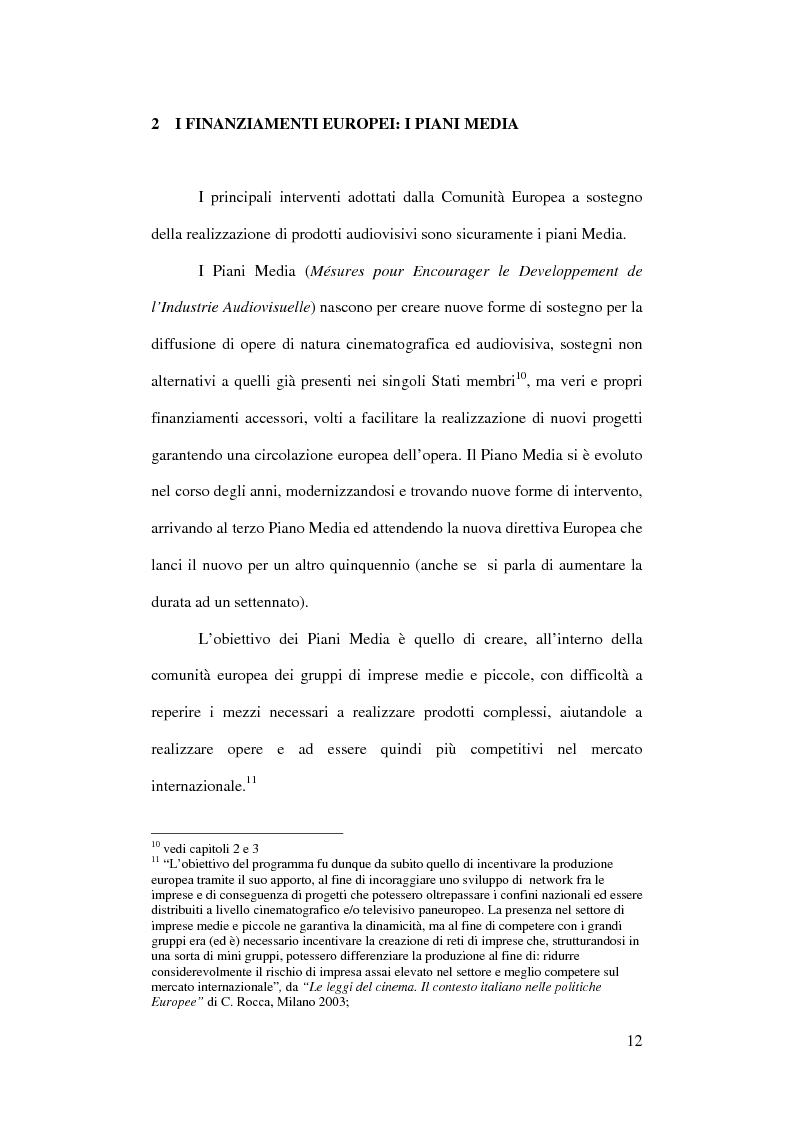 Anteprima della tesi: L'Europa dei giovani: sovvenzioni e finanziamenti per giovani registi, Pagina 10