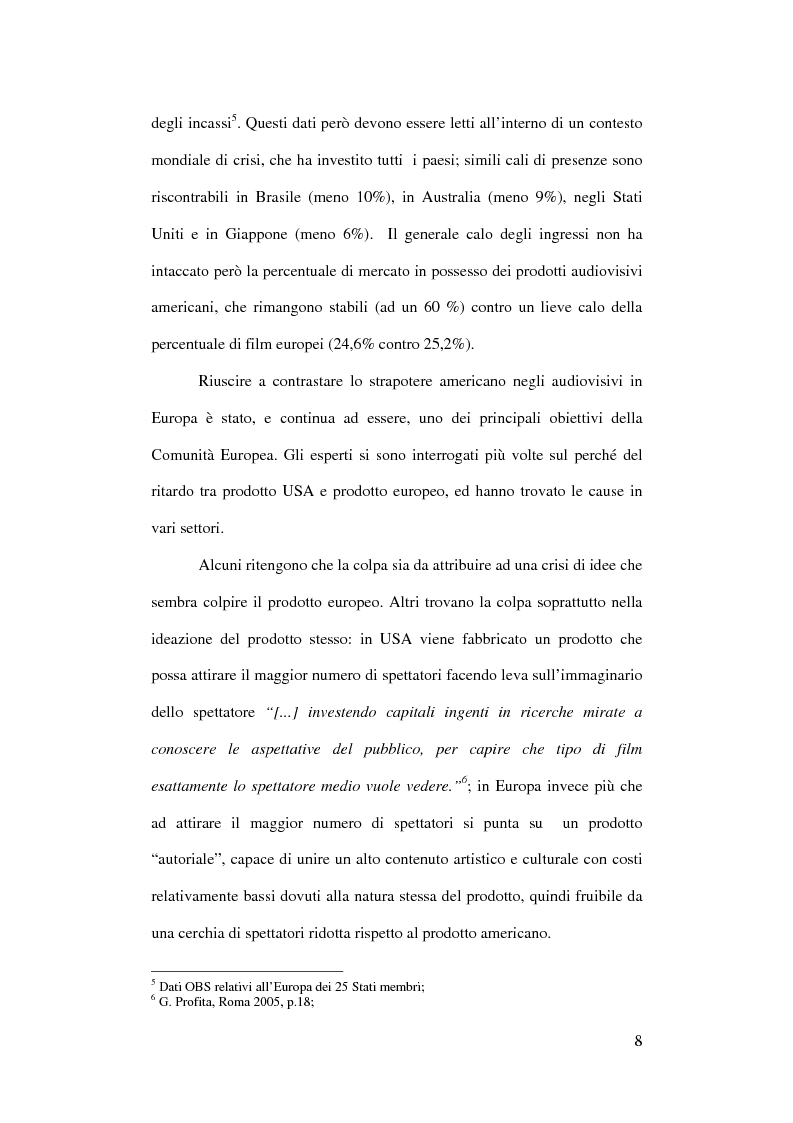 Anteprima della tesi: L'Europa dei giovani: sovvenzioni e finanziamenti per giovani registi, Pagina 6