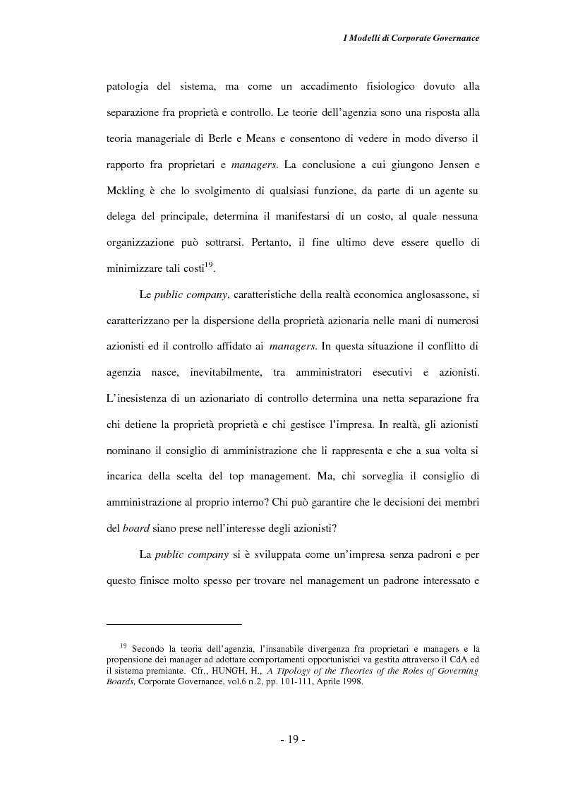 Anteprima della tesi: Gli amministratori indipendenti nella corporate governance italiana, Pagina 15