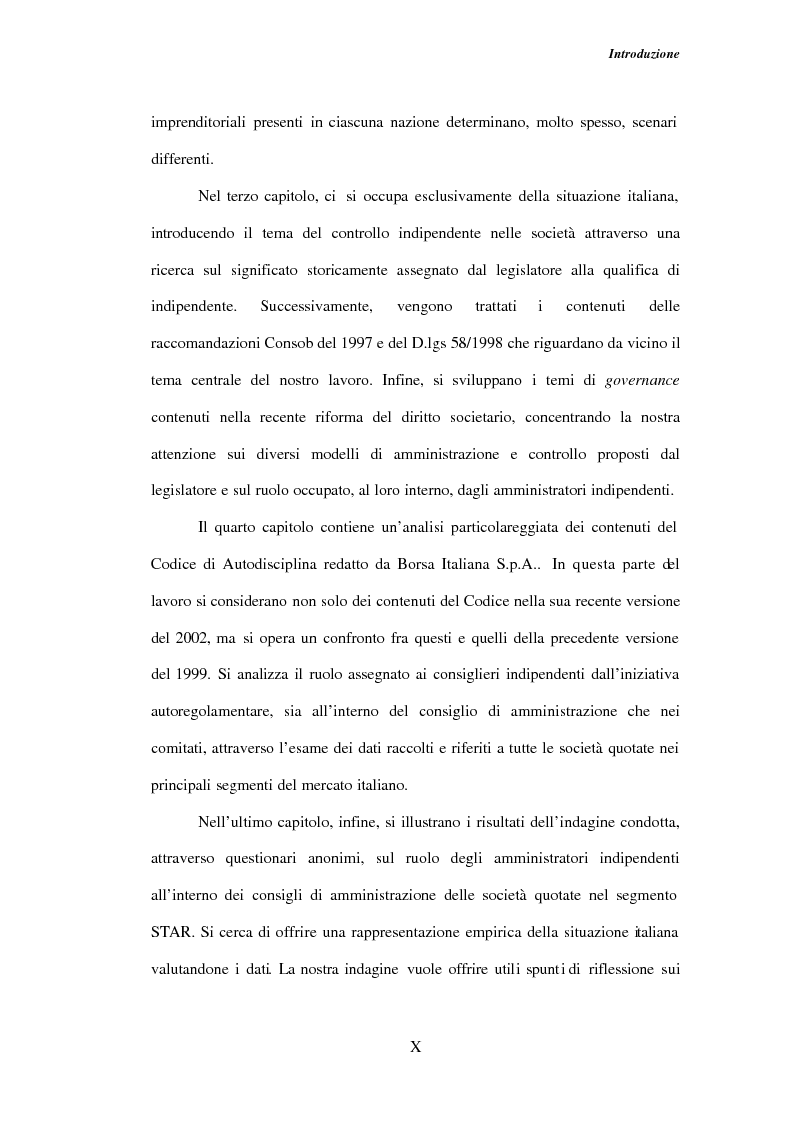 Anteprima della tesi: Gli amministratori indipendenti nella corporate governance italiana, Pagina 6