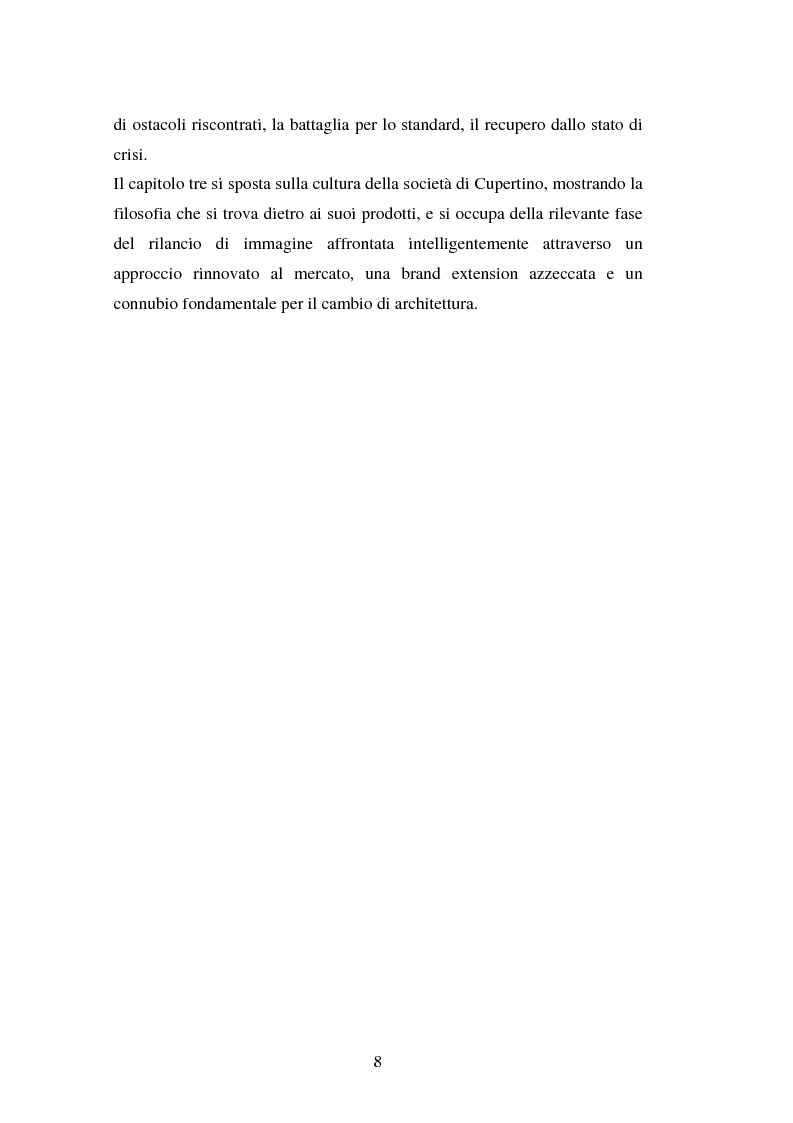 Anteprima della tesi: Aspetti psicologici del processo di brand building nel campo informatico. Il caso Mac., Pagina 4