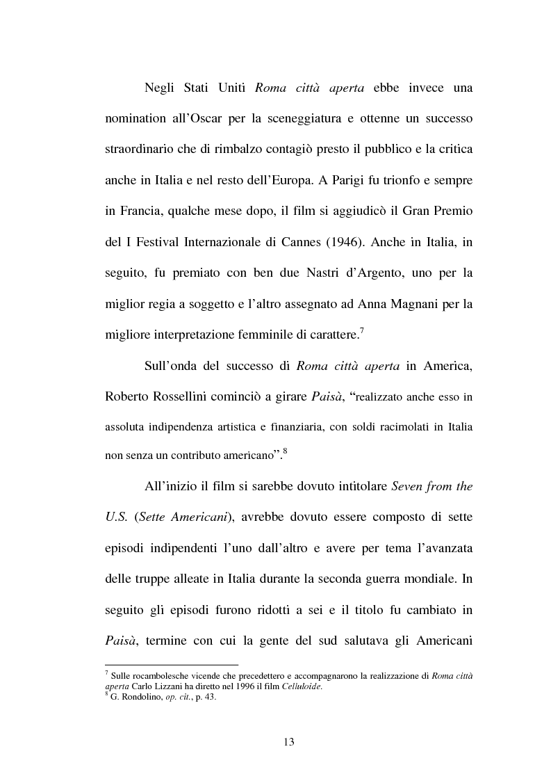Anteprima della tesi: La continuità tematica ed artistica di Roberto Rossellini da ''La nave bianca'' a ''Germania anno zero'', Pagina 13