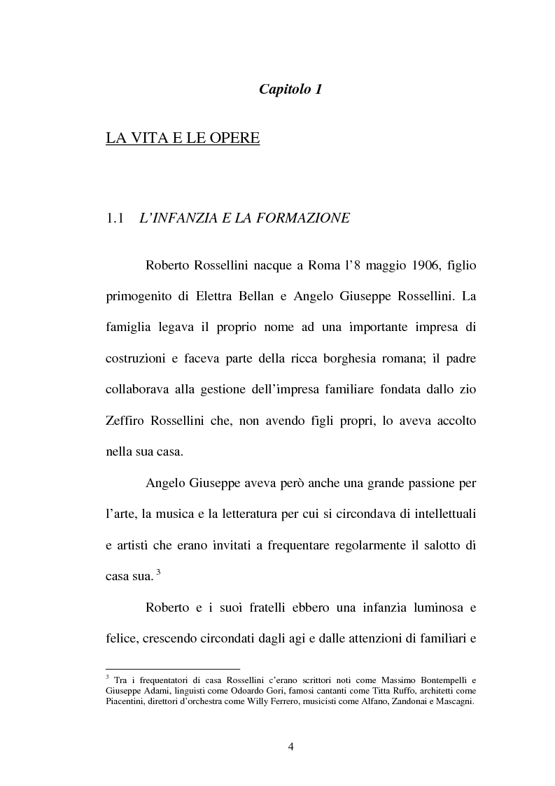 Anteprima della tesi: La continuità tematica ed artistica di Roberto Rossellini da ''La nave bianca'' a ''Germania anno zero'', Pagina 4