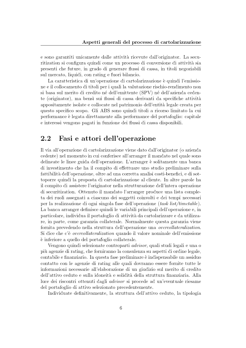 Anteprima della tesi: La cartolarizzazione del rischio di credito: il caso dei CDO, Pagina 6
