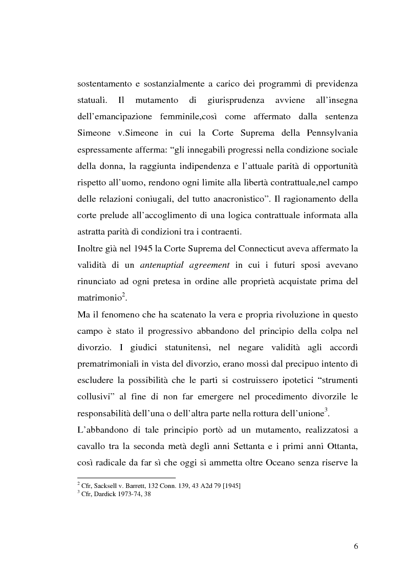 Anteprima della tesi: I contratti prematrimoniali, Pagina 4
