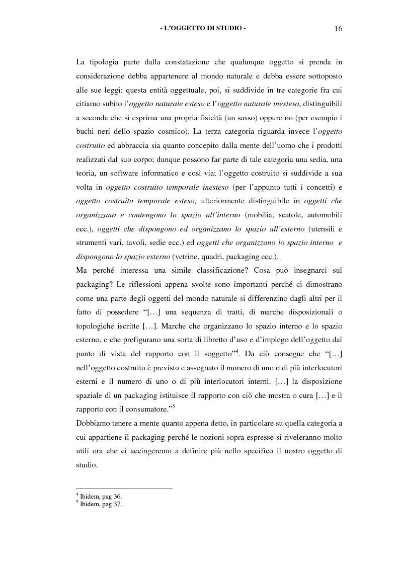 Anteprima della tesi: Il packaging come artefatto comunicativo. Una proposta per superare l'omologazione nel design., Pagina 13