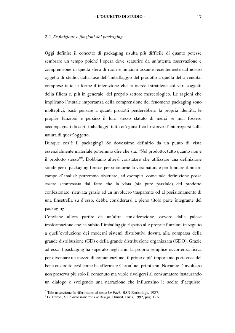 Anteprima della tesi: Il packaging come artefatto comunicativo. Una proposta per superare l'omologazione nel design., Pagina 15