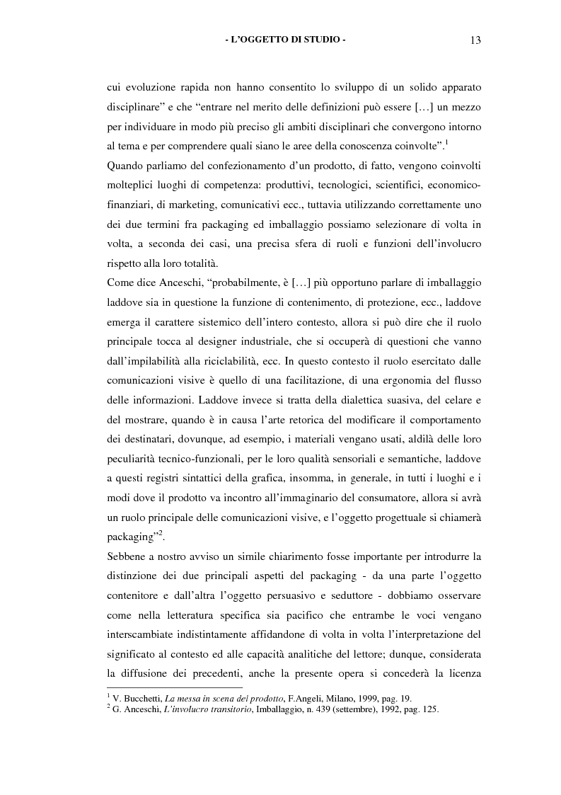Anteprima della tesi: Il packaging come artefatto comunicativo. Una proposta per superare l'omologazione nel design., Pagina 8