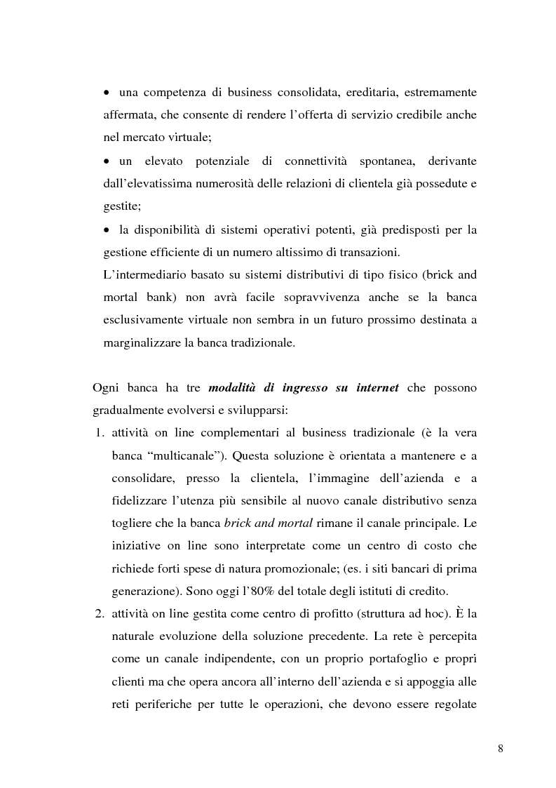 Anteprima della tesi: Il bilancio di esercizio della banca on-line, Pagina 5