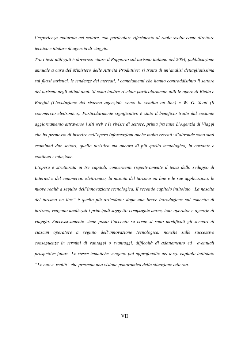 Anteprima della tesi: Il turismo on line: dalla nascita del commercio elettronico ai nuovi fenomeni di consumo turistico, Pagina 3