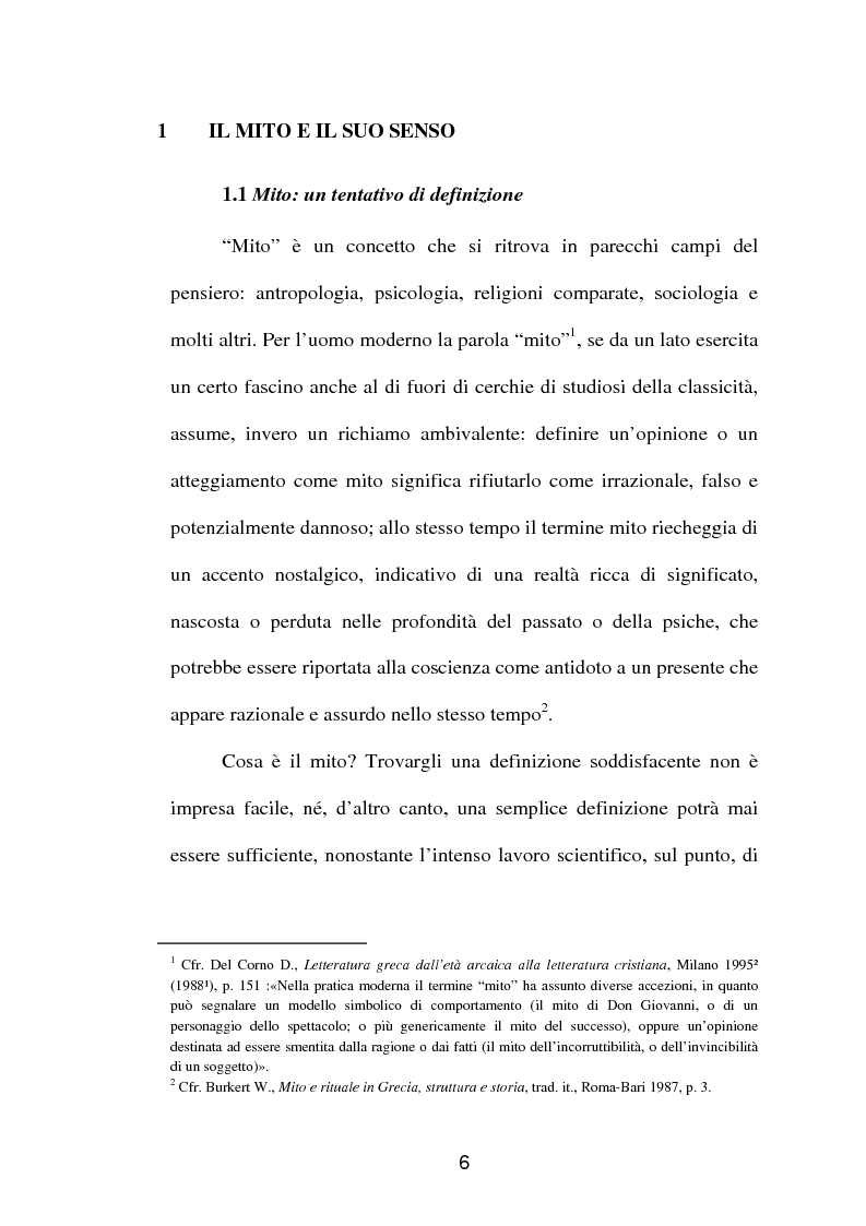 Anteprima della tesi: La fortuna del mito di Orfeo ed Euridice, Pagina 4