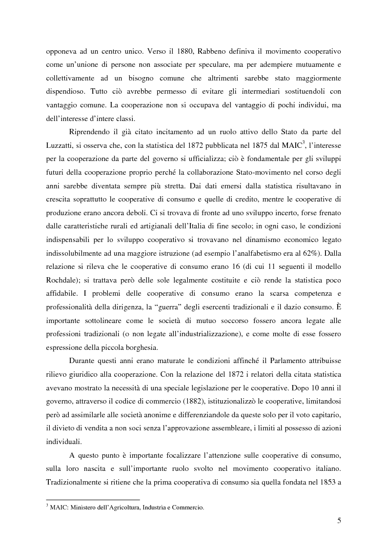 Anteprima della tesi: Lo sviluppo della cooperazione di consumo in Carnia nei primi decenni del '900: il caso COOPCA, Pagina 3