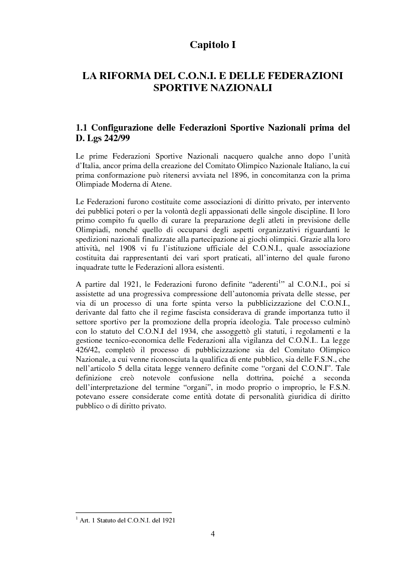 Anteprima della tesi: Il sistema informativo contabile delle Federazioni Sportive, Pagina 2