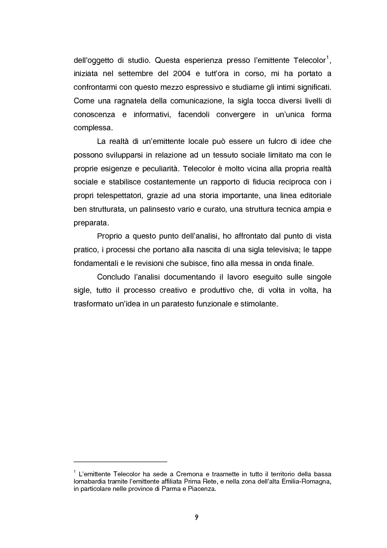 Anteprima della tesi: Teoria e tecnica della sigla televisiva - Il paratesto televisivo e la sua applicazione pratica, Pagina 4