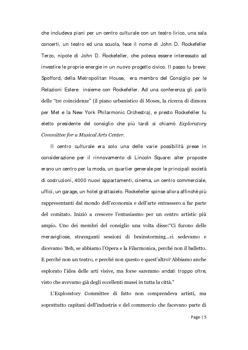Anteprima della tesi: Il posizionamento strategico della Film Society of Lincoln Center, Pagina 4