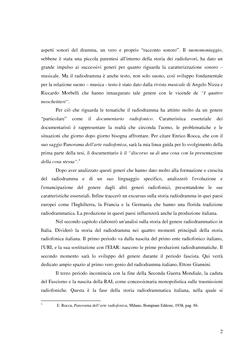 Anteprima della tesi: Radiodramma: origini del genere e la sua evoluzione alla RAI, Pagina 2