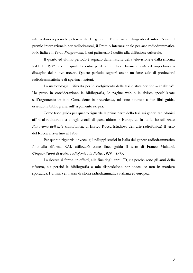 Anteprima della tesi: Radiodramma: origini del genere e la sua evoluzione alla RAI, Pagina 3
